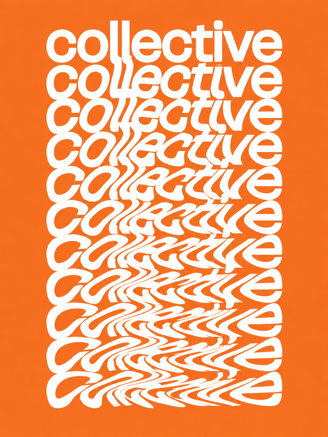Collective Studios orange poster