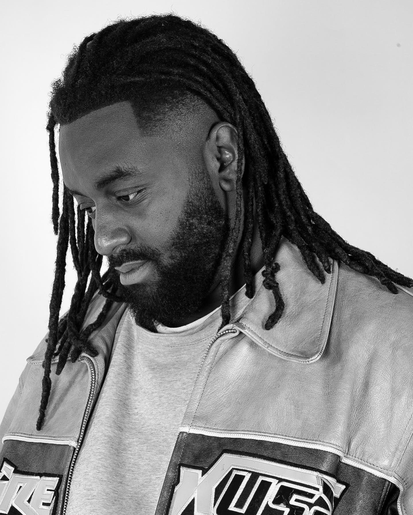 Locs and beard detail
